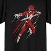 Power Rangers Red Ranger With Sword Adult Black Crew Neck Short Sleeve T-shirt - 2 of 3