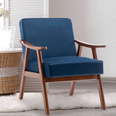 Isabel Modern Accent Chair with Solid Wood Frame, Indoor Furniture, Single Sofa for Living Room and Bedroom - The Pop Home