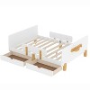 Okak Twin/Full Size Platform Beds with Storage Drawers & Hooks,Solid Wood Bed Frame for Kids,Teens,No Spring Box Needed - 4 of 4