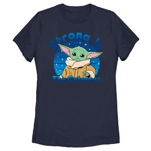 Women's Star Wars The Mandalorian The Child Strong is the Cuteness T-Shirt - 1 of 4