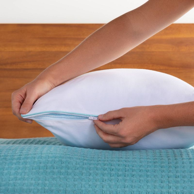 Essentials Gel Infused Shredded Memory Foam Bed Pillow - Linenspa, 5 of 9