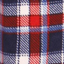 red, white & blue plaid