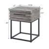 Anybear Contemporary Storage End Table, Gray - 3 of 4