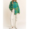 Women's Doria friend Plaid Button Down Shirt - J.NNA - 4 of 4