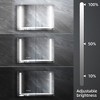 HBEZON Medicine Cabinet with Mirrors and Lights, Wall Mount Lighted Bathroom Cabinet, Defogger, Dimmable, Aluminum, Silver - 4 of 4