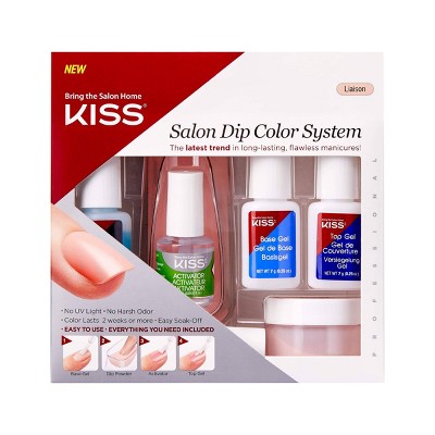 Kiss Salon Dip Color System All-in-One Manicure Kit - 11pc