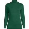 Lands' End Women's Relaxed Cotton Long Sleeve Mock Turtleneck - 3 of 3