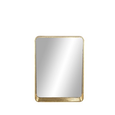 Modern Wood Decorative Wall Mirror Gold - Olivia & May