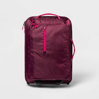 Softside Carry On Suitcase Burgundy - Embark™ : Target