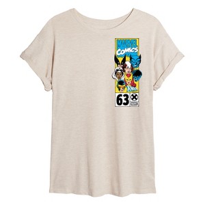 Women's - Marvel - X Men Heads Oversized Graphic T-Shirt - 1 of 4