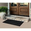 A1HC Large Rubber Grill Doormat 18"x48", Heavy Duty Anti-Slip Thin Indoor Outdoor Mat Black Iron Gate - 2 of 4