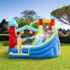 Outsunny 4 in 1 Inflatable Bounce House Kids Bounce Castle Include Trampoline, Slide, Water Pool, Climbing Wall with Carrybag, Repair Patches - 2 of 4