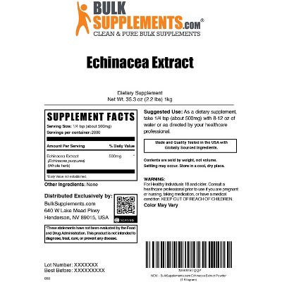 BulkSupplements Echinacea Extract Powder