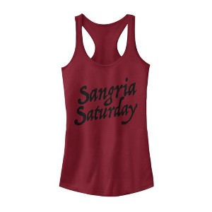 CHIN UP Sangria Saturday Racerback Tank Top - 1 of 3