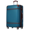 Vynxaria 28" Vintage Hardshell Luggage Set: Lightweight with Double Spinner Wheels, TSA Lock + Bags - 2 of 4