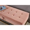 LOVMOR 64.5"Modern Velvet Storage Ottoman Bench,Nails Tufted Upholstered Storage Ottoman for Bedroom, Living Room, Entryway - 4 of 4