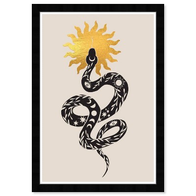 15" x 21" Apollo's Astral Snake Wall Art Print Black - Wynwood Studio