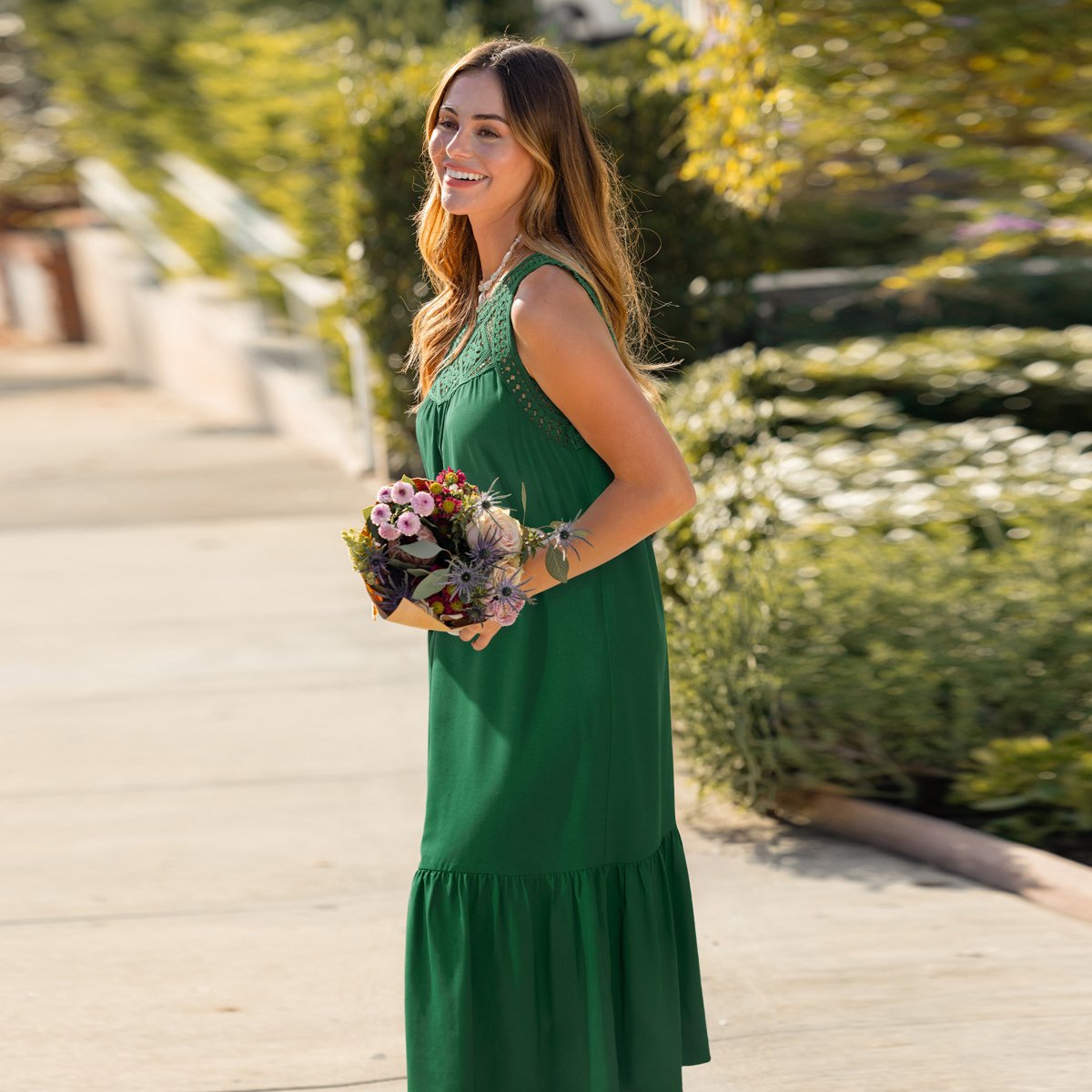 Женские платья Cupshe Women's Green Vacay Maxi Dress-One Size-Green — фото 4