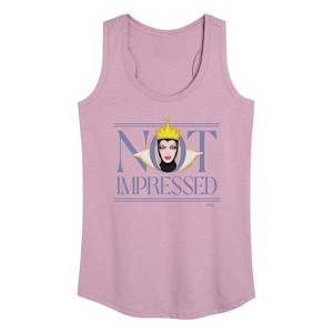 Women's - Disney Villains - Not Impressed Graphic Racerback Tank - 1 of 4