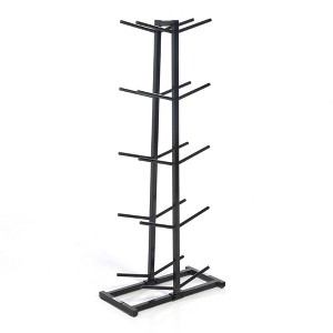 Power Systems Double Medicine Ball Storage Rack – Holds 10 Balls, Weight Tree Rack, 23” x 11” x 52” - 1 of 4