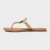 Women's Layla Ornament Thong Sandals - A New Day™ Tan - 2 of 4