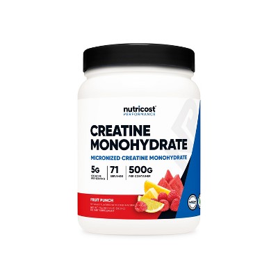 Nutricost Creatine Monohydrate Powder Fruit Punch (500 Grams) : Target