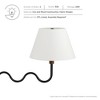 Modway Sunlit 2-Light Pendant Light – Squiggle Arm Mid-Century Modern Fixture in Walnut and Black Finish - 3 of 4