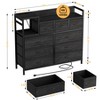 Dresser TV Stand with Power Outlet, Bedroom Dresser with 9 Drawers, Chest of Drawers, Steel Frame Storage Closet for Living Room Hallway - 2 of 4