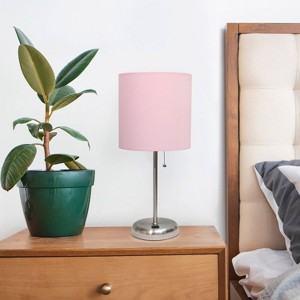 Creekwood Home Contemporary Bedside Table Lamps with USB Port - 1 of 4