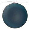 Smarty Had A Party 10.25" Navy w/ Gold Rim Organic Plastic Dinner Plates - 120 pcs - 3 of 4