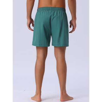 INSPIRE CHIC Men's Casual Summer Elastic Waist Drawstring Mesh Lining Swimming Beach Shorts Green 36 — фото 3