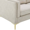 Modway Kaiya Fabric Sofa Beige: Upholstered Polyester, Metal & Wood Frame, Seats 3, No Assembly Required - 3 of 4