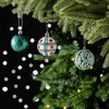 70pc Elegantly Distinct Set of Christmas Ornaments Magenta, Green, Timeless White and Red Baubles, Icicles and Stars| OrnamentallyYou - 3 of 4
