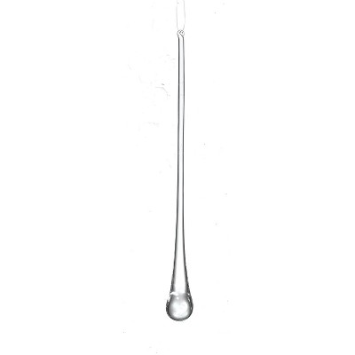 Sullivans Icicle Drop Glass Ornament 9.25"H Clear