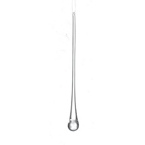 Sullivans Icicle Drop Glass Ornament 9.25"H Clear - 1 of 4