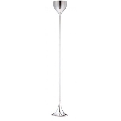 Zuo Modern Neutrino Floor Lamp – Chrome Teardrop Design, 66.9" H, Polished Chromed Steel, Modern Accent Lighting