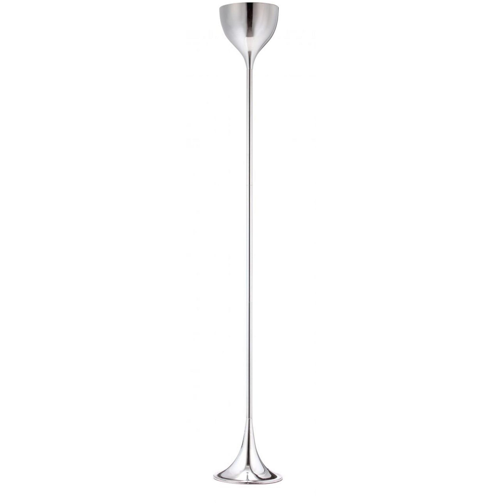 Zuo Modern Neutrino Floor Lamp – Chrome Teardrop Design, 66.9" H, Polished Chromed Steel, Modern Accent Lighting