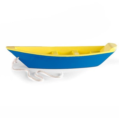 blue toy boat