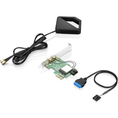 Lenovo IEEE 802.11ac Bluetooth 4.2 - Wi-Fi/Bluetooth Combo Adapter for Desktop Computer - PCI Express - 867 Mbit/s - 2.40 GHz ISM - 5 GHz UNII