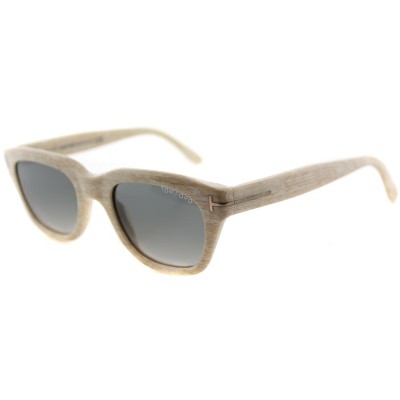 Tom Ford Snowdon FT0237 60B Unisex Rectangle Sunglasses Biege Horn 50mm
