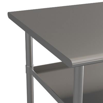 Stainless Steel 74" Work Table with Adjustable Undershelves