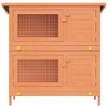 vidaXL Rabbit Hutch Bunny Cage Pet House for Small Animals Solid Pine Wood - 3 of 4