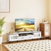 Tangkula Farmhouse TV Stand for TVs up to 80" Entertainment Center with 2 Drawers & 2 CabinetsWooden TV Cabinet - 2 of 4
