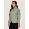 Avalanche Outdoor Quilted Jacket, Soft Jersey Knit Mock Neck Jacket with Pockets - 3 of 4