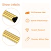 Unique Bargains 304 Stainless Steel Durable Reusable Heart Shape Drinking Straw 8.46" x 0.31"(L*W) - 3 of 4