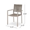 GDFStudio Crested Bay Outdoor Aluminum and Rope Dining Chairs (Set of 2) - 3 of 4