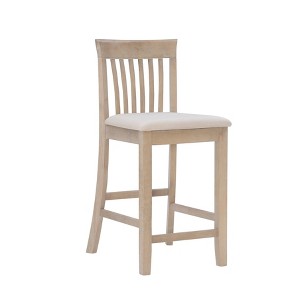 Linon Torino Counter Height Barstool Beige - 1 of 4