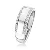Ross-Simons 0.15 ct. t.w. Diamond-Edged Ring in Sterling Silver Size 7 - 3 of 4