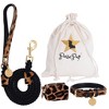 PoisePup – Luxury Pet Dog Waste Bag Holder – Soft Premium Italian Leather Poop Bag Dispenser - Wildest One - 2 of 3