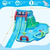 Yaheetech Double Lane Inflatable Water Slide for Kids Aged 3 To 10, Blue/Green - 3 of 4